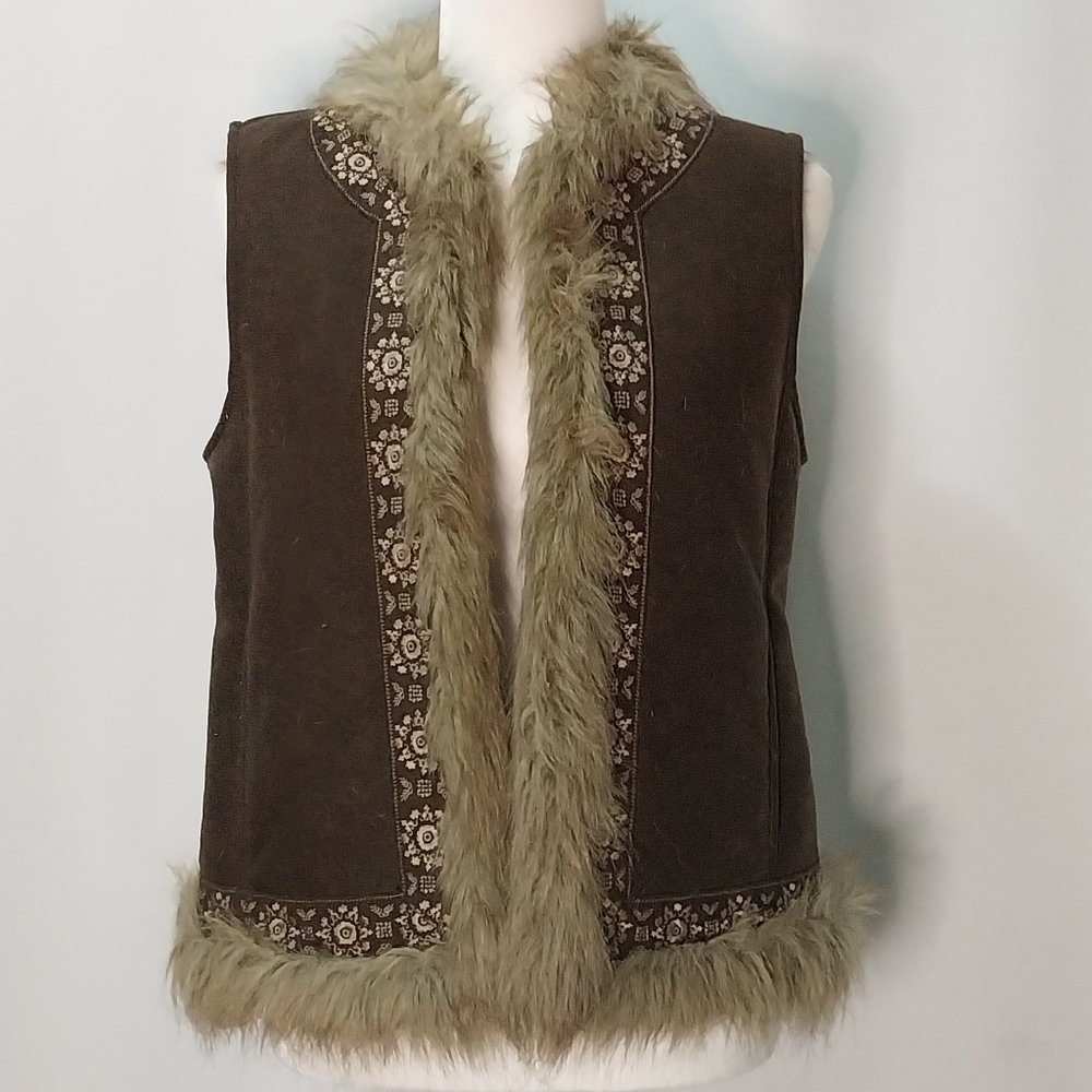 Groovy boho embroidered vest